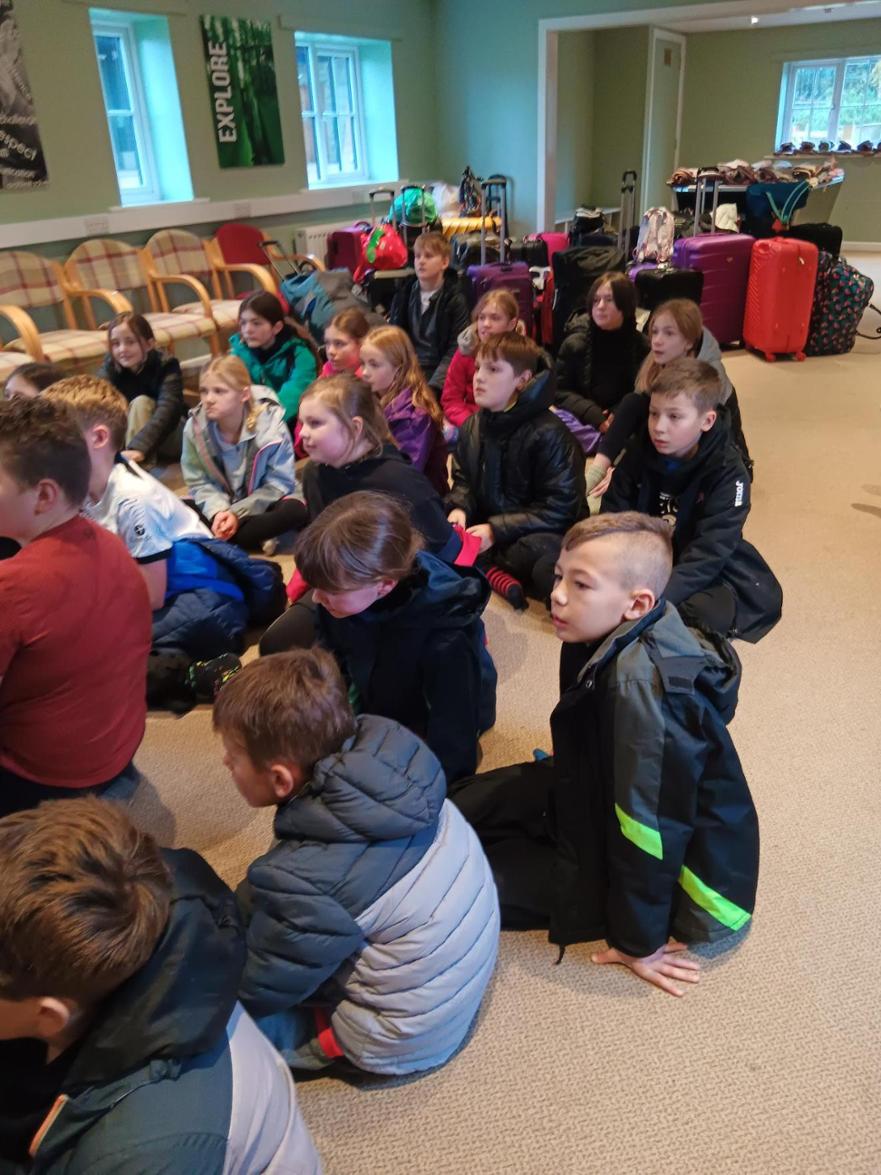 Photo of pupils attending Peat Rigg residential visit