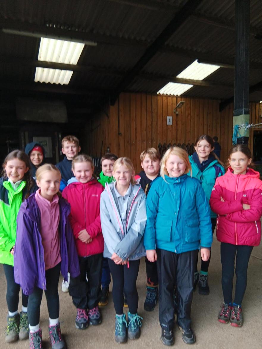 Photo of pupils attending Peat Rigg residential visit